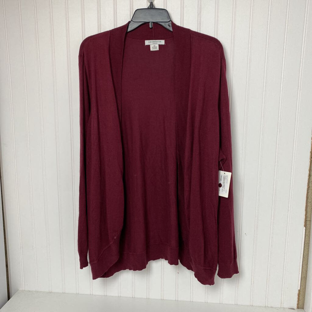 OPEN FRONT CARDIGAN