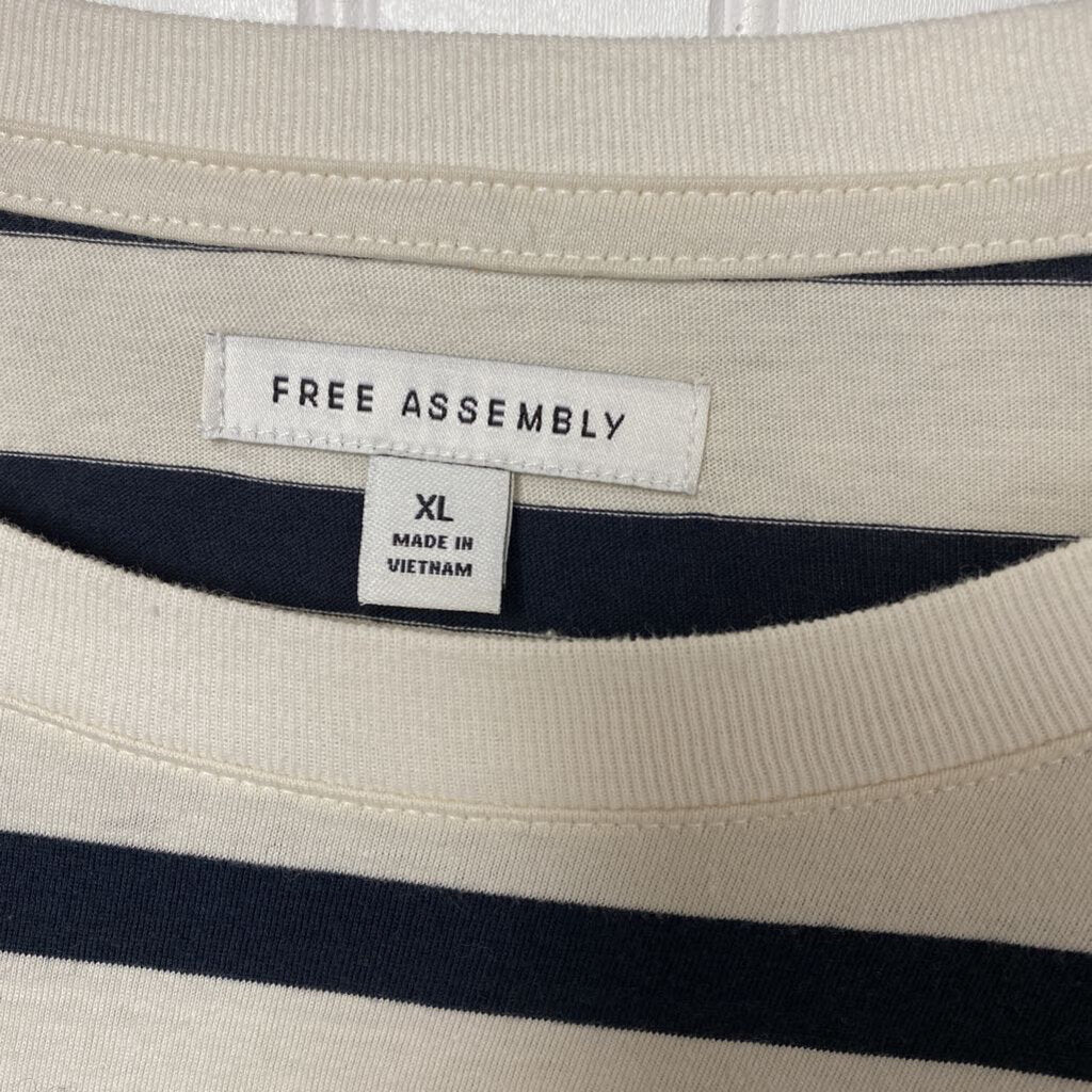 STRIPE BASIC L/S WITH POCKET