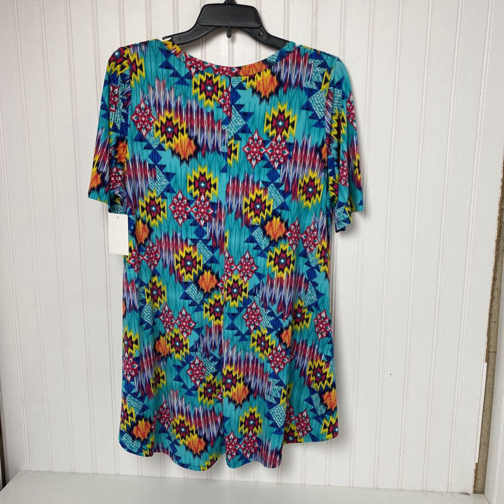 SHORT SLEEVE KNIT TOP