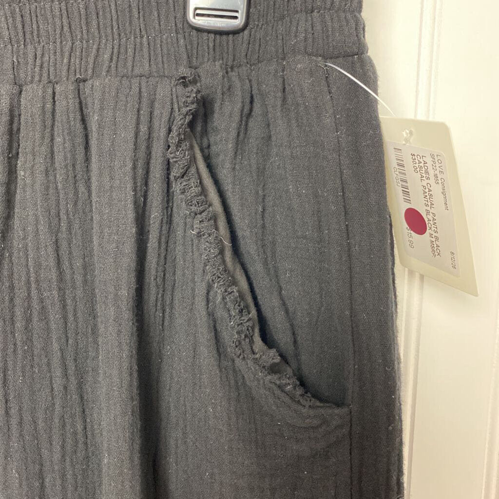 BLACK CASUAL PANTS