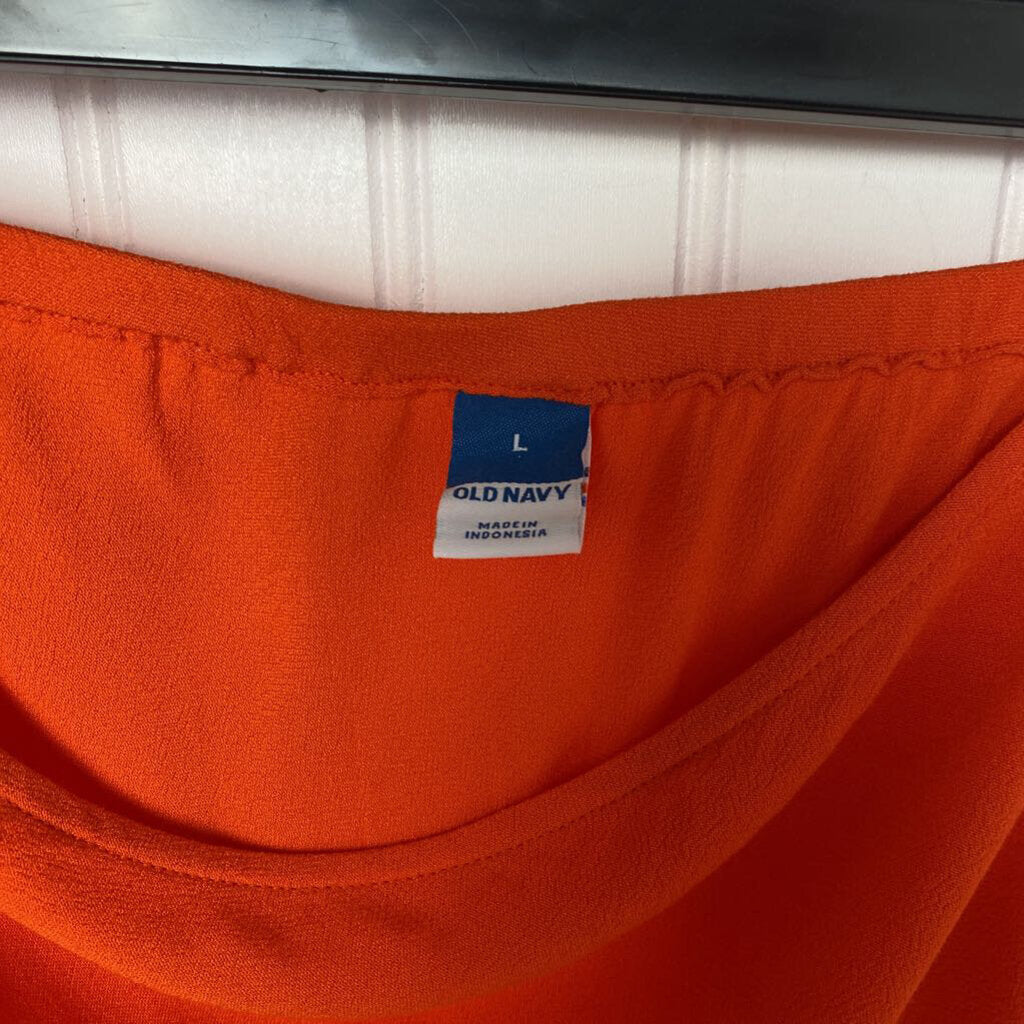 LONG ORANGE SKIRT