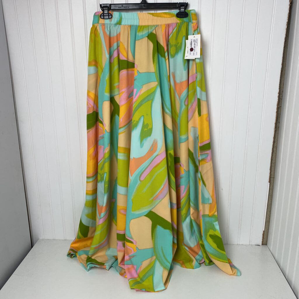 WAVY PRINT SKIRT