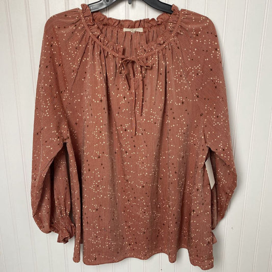 L/S PEASEANT TOP WITH TIE STAR PATTERN