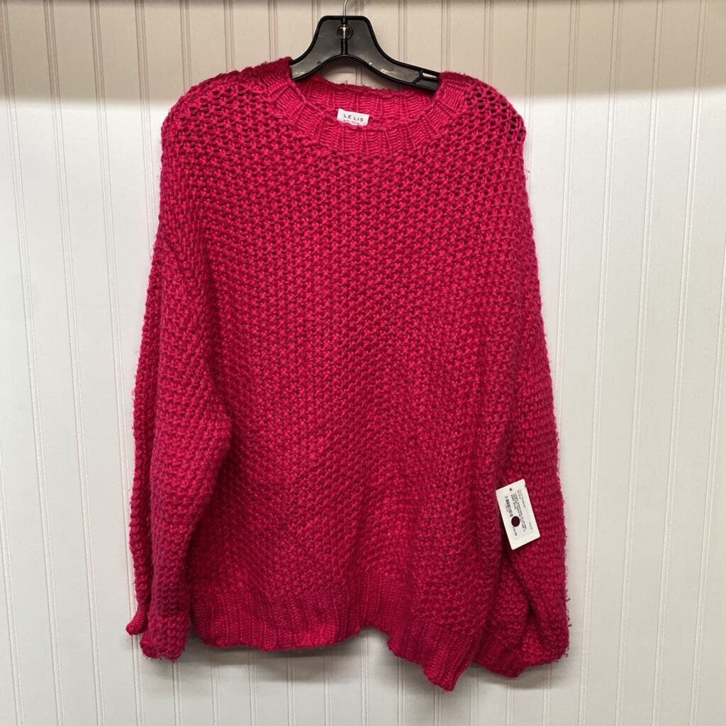 PINK CROCHET SWEATER