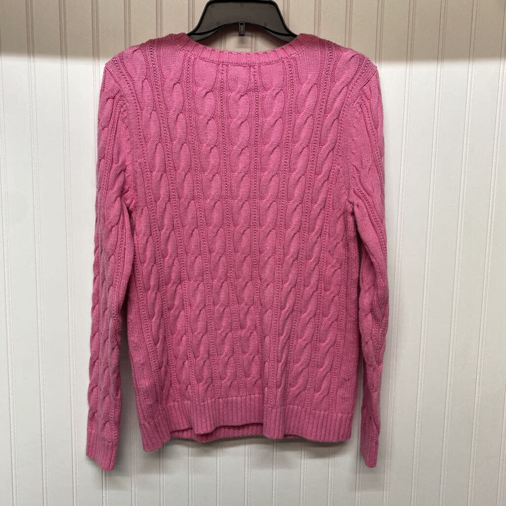PINK CROCHET SWEATER