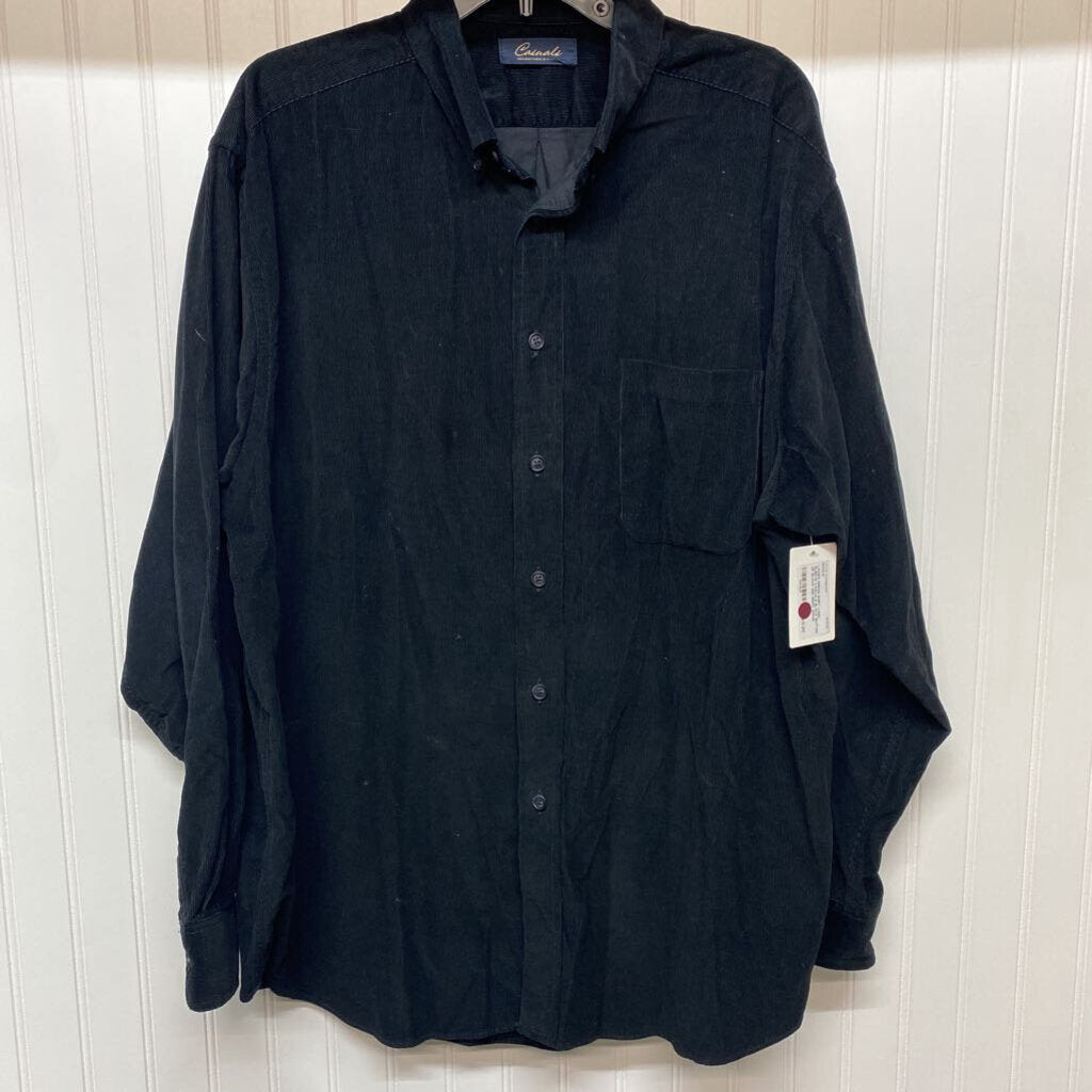 BLACK BUTTON UP