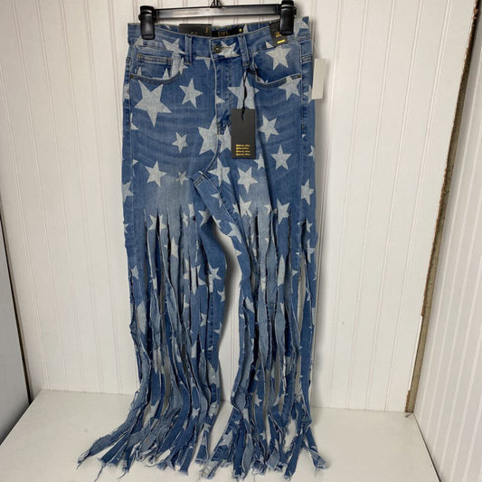 LADIES RIPPED LEGS AND STAR PATTERN