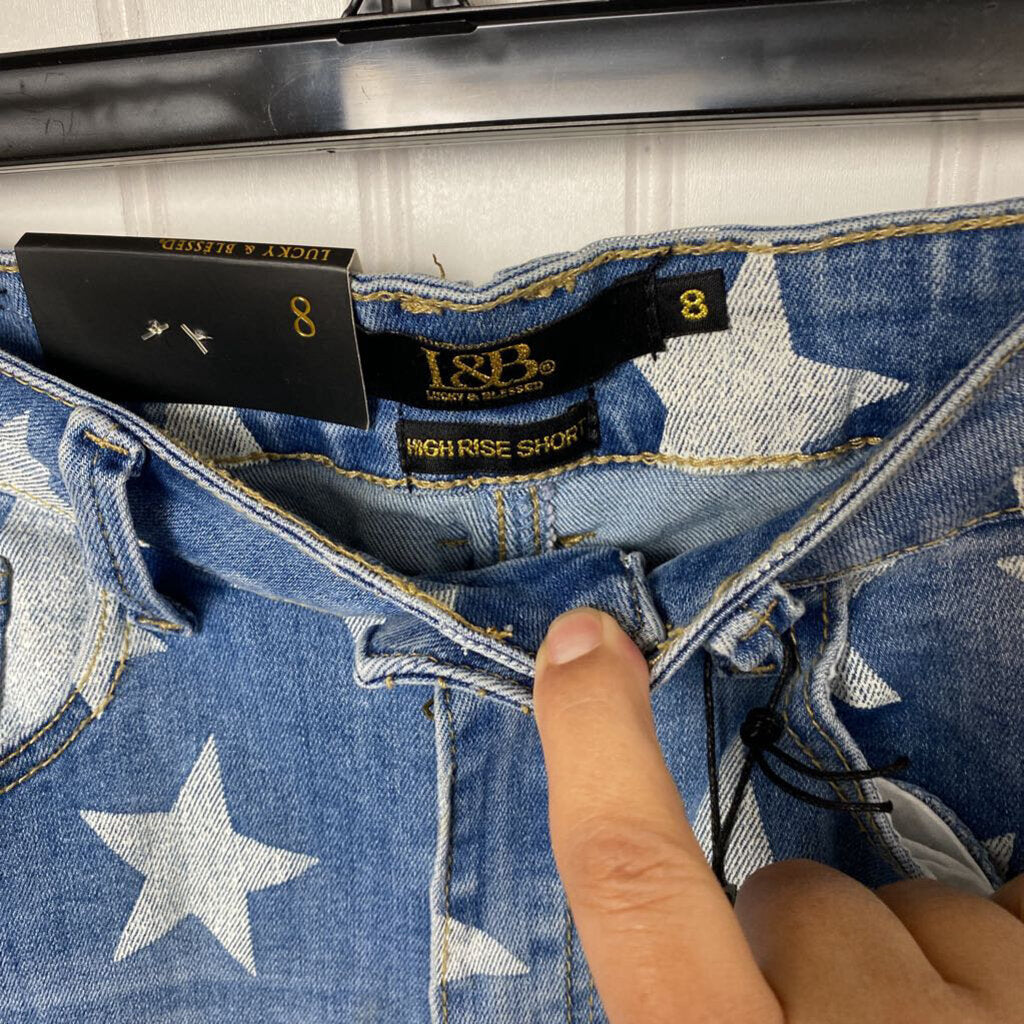 LADIES RIPPED LEGS AND STAR PATTERN
