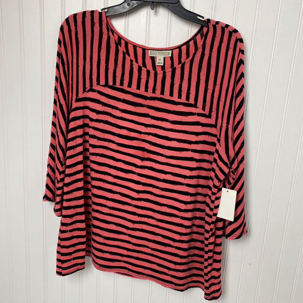 LONG SLEEVE STRIPED KNIT TOP
