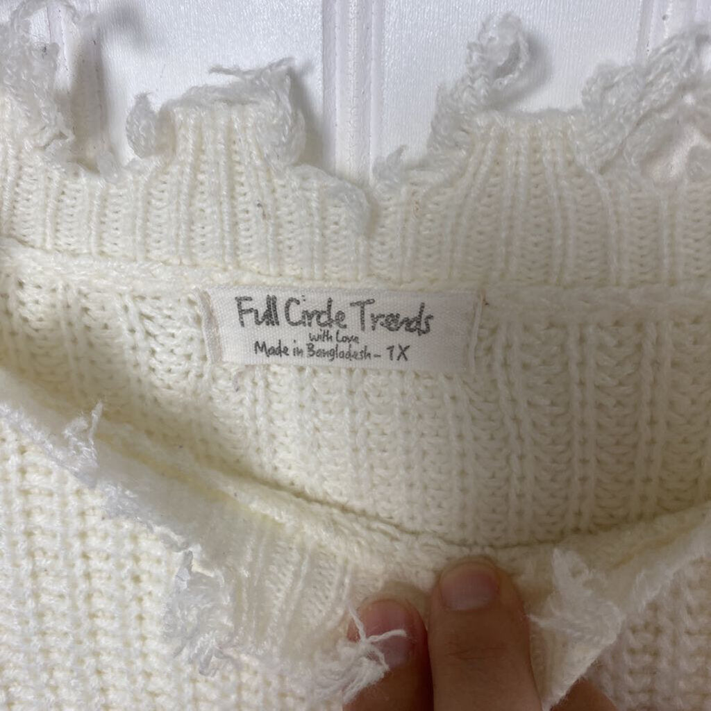 LADIES DISTRESSED SWEATER