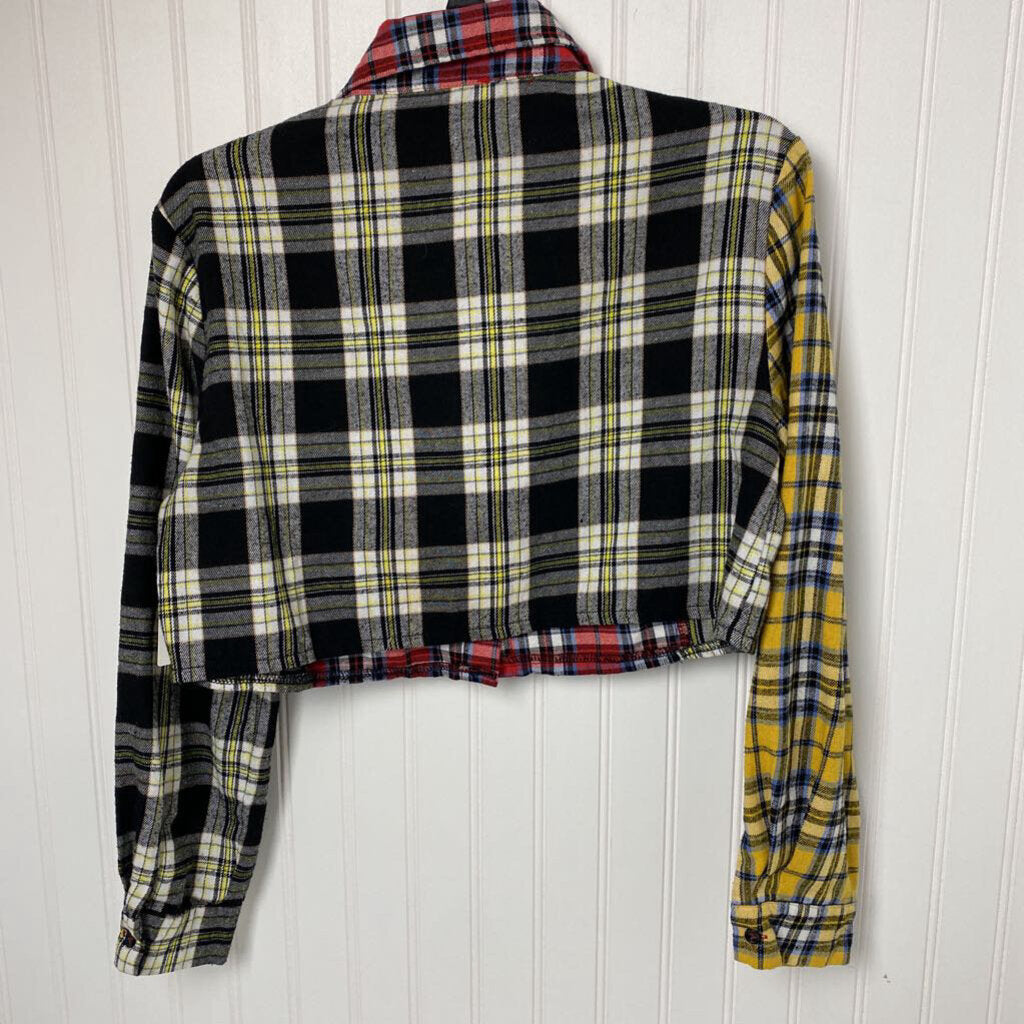 CROPPED FLANNEL SHIRT
