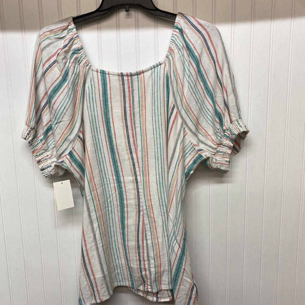STRIPPED DRESS TOP