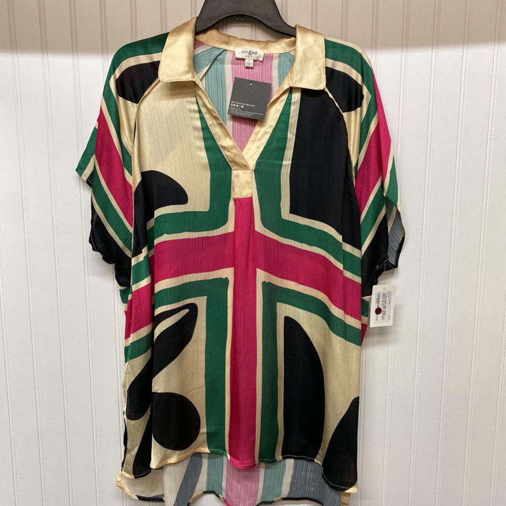 GEOMETRIC DRESS TOP