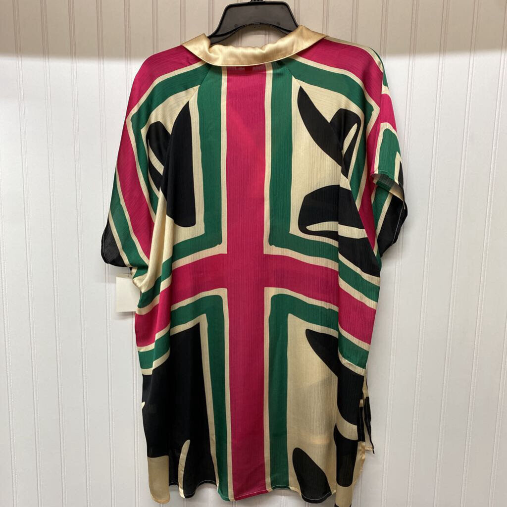 GEOMETRIC DRESS TOP