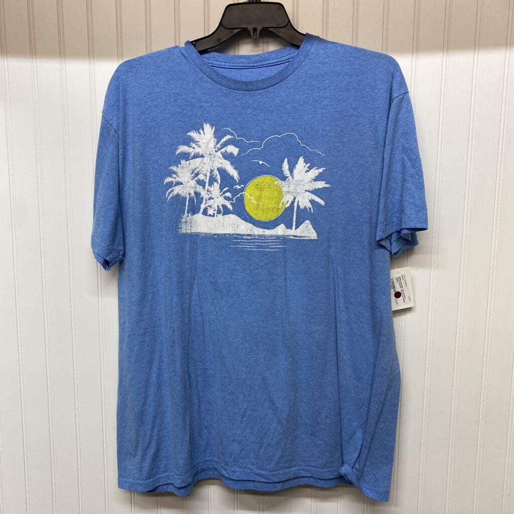 BLUE GRAPHIC T