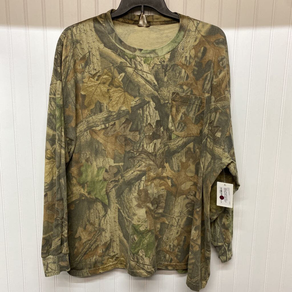 CAMO LONG SLEEVE TOP
