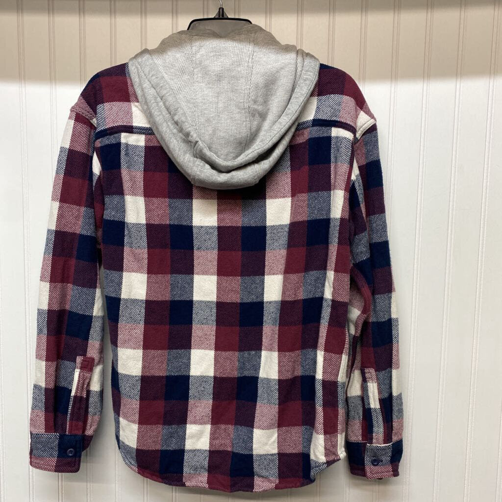 HOODED FLANEL SHIRT