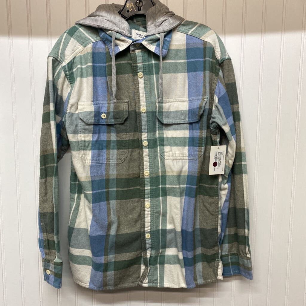 HOODED FLANEL SHIRT