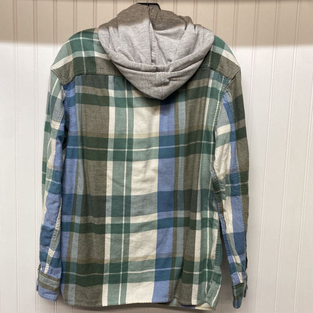 HOODED FLANEL SHIRT