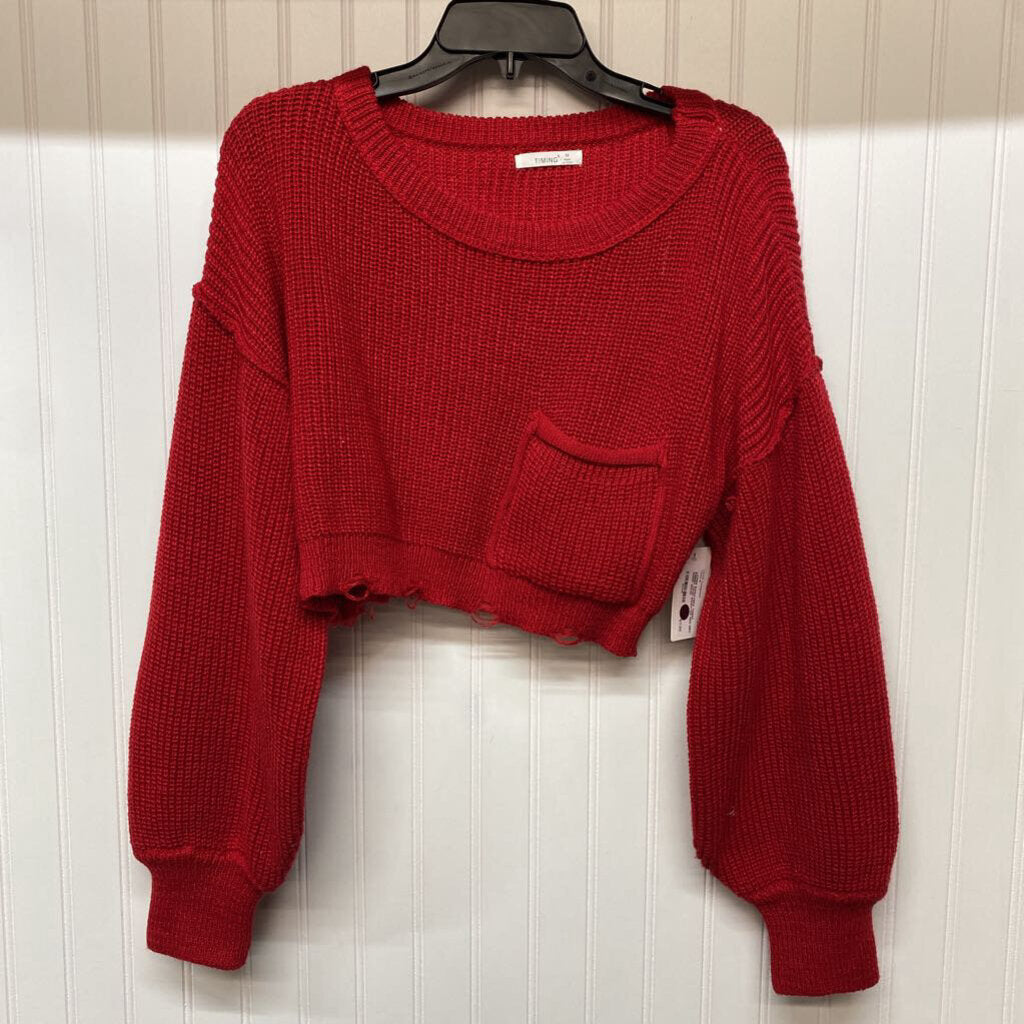 RIBBED CROP SWEATER