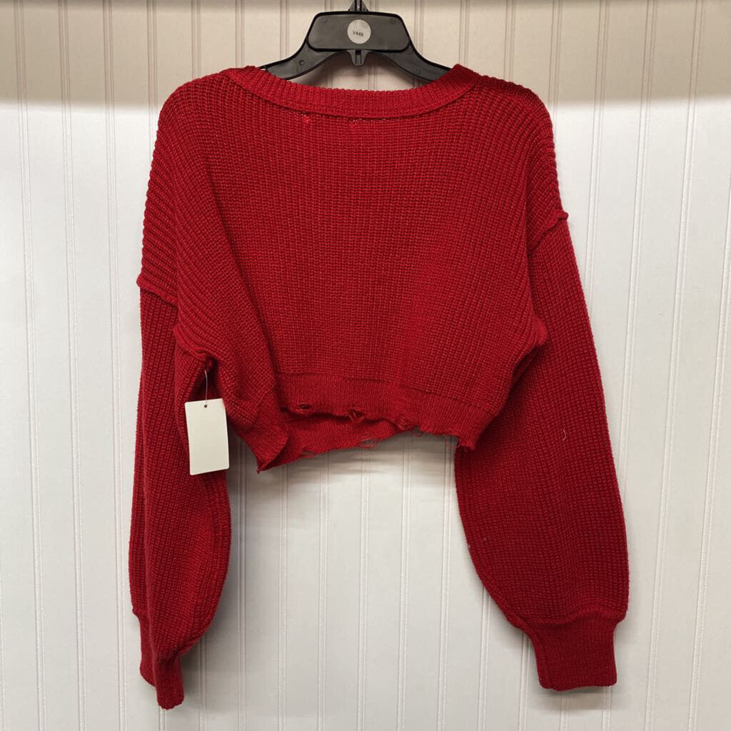 RIBBED CROP SWEATER