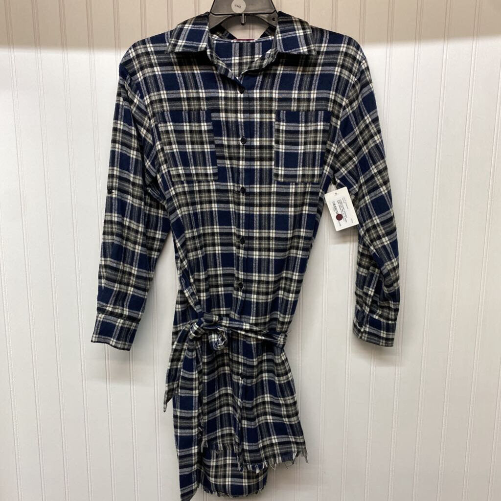 FLANNEL SHIRT DRESS