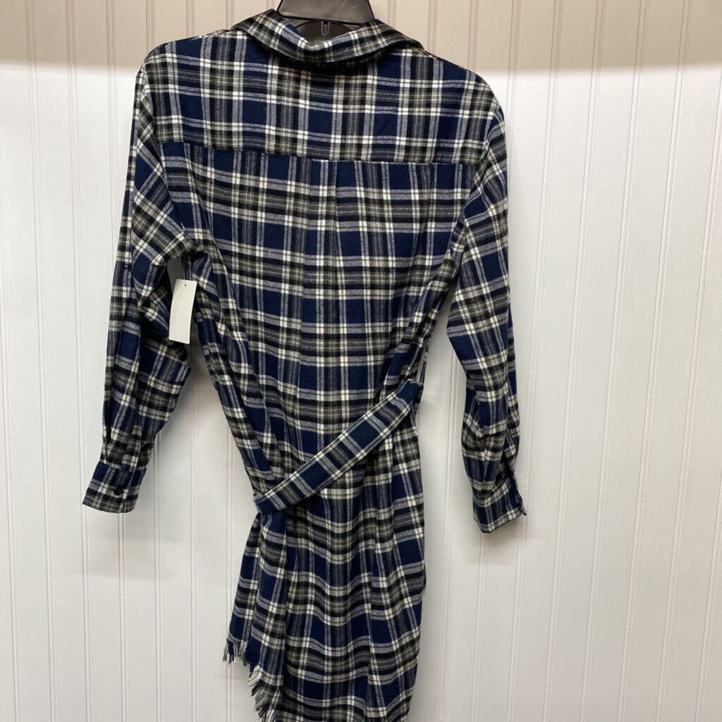 FLANNEL SHIRT DRESS