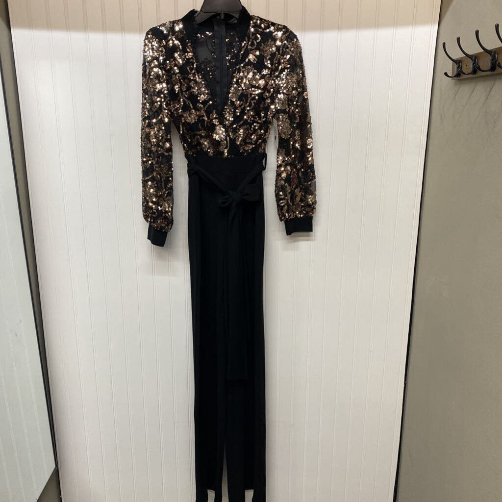 SEQUINNED SLEEVE ROMPER
