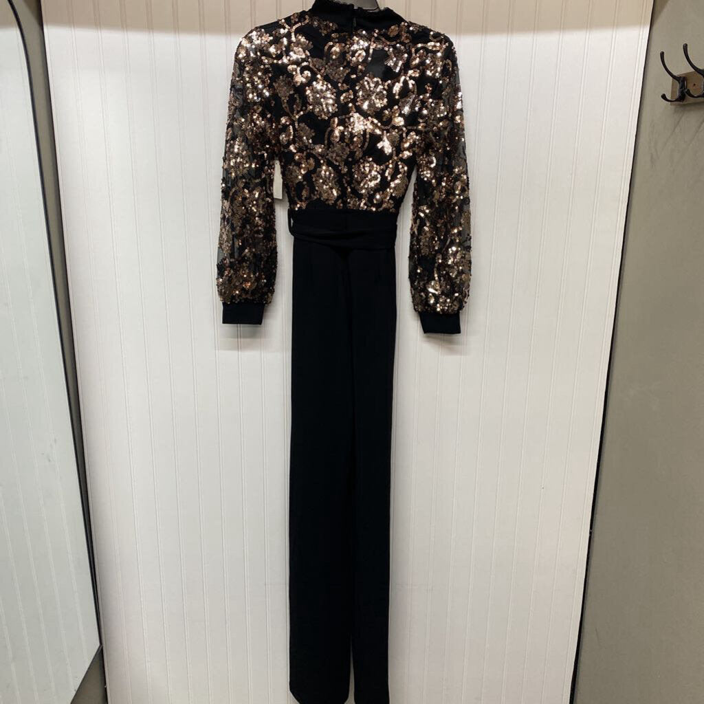 SEQUINNED SLEEVE ROMPER