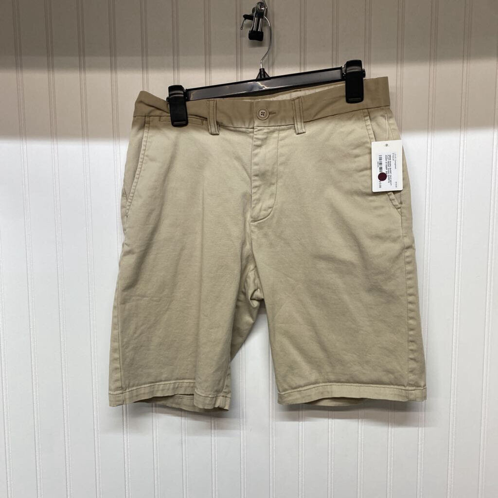 FLAT FRONT KHAKI SHORTS