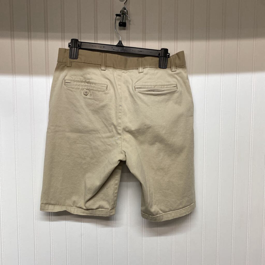 FLAT FRONT KHAKI SHORTS