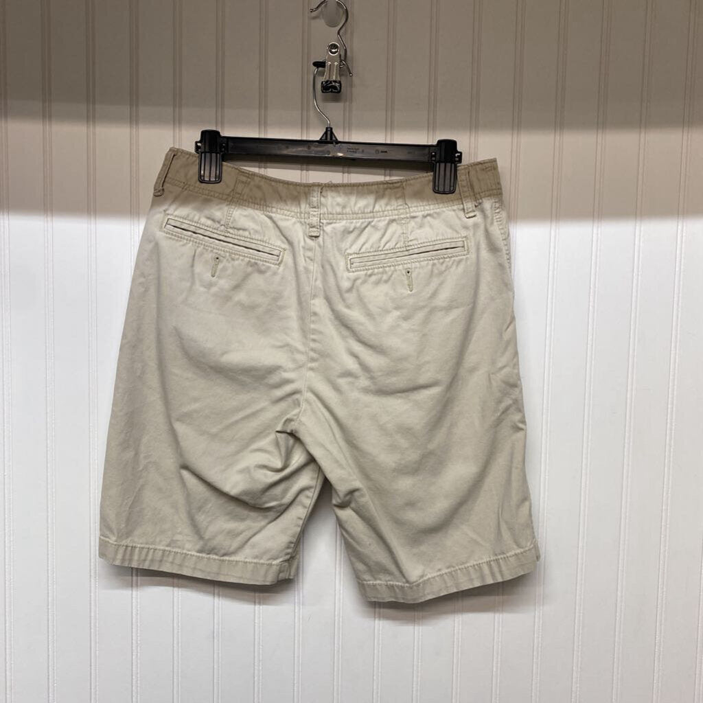 FLAT FRONT KHAKI SHORTS