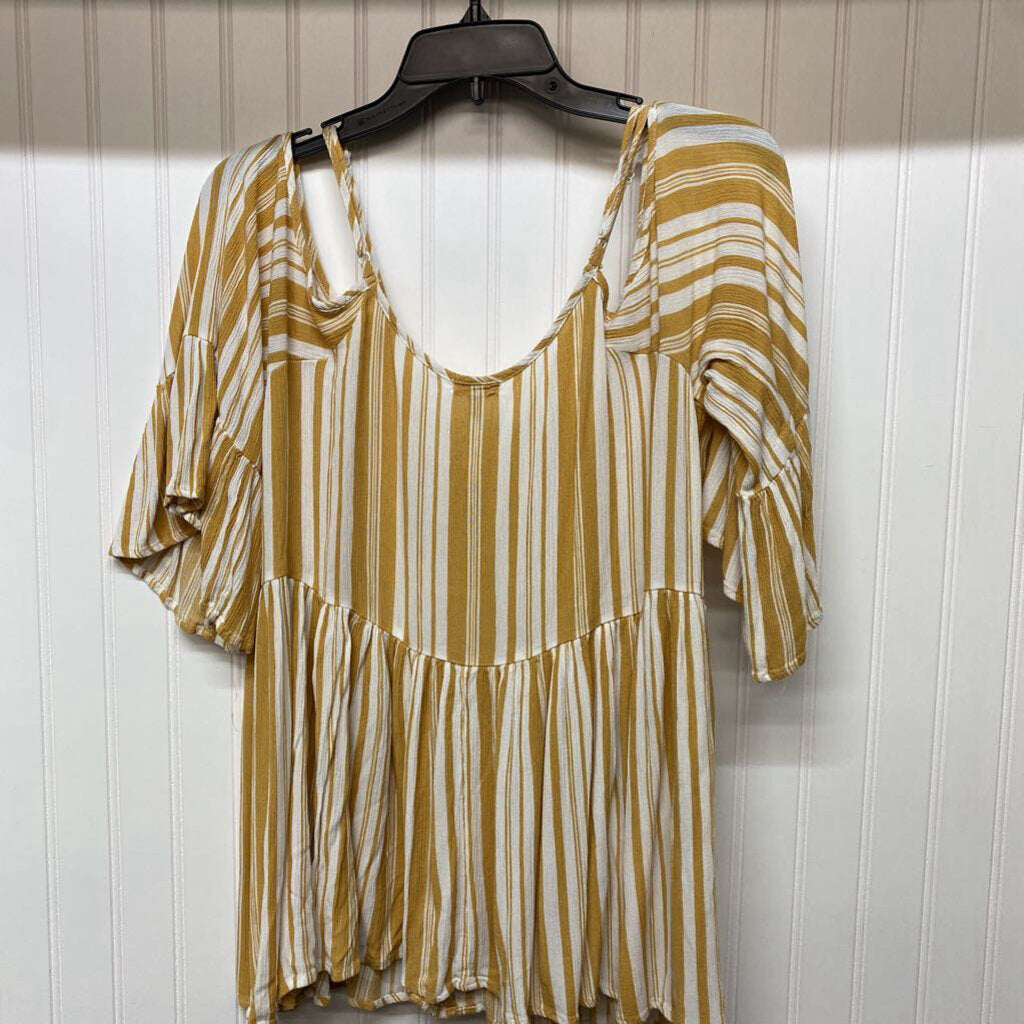 LONG SLEEVE COLD SHOULDER BLOUSE