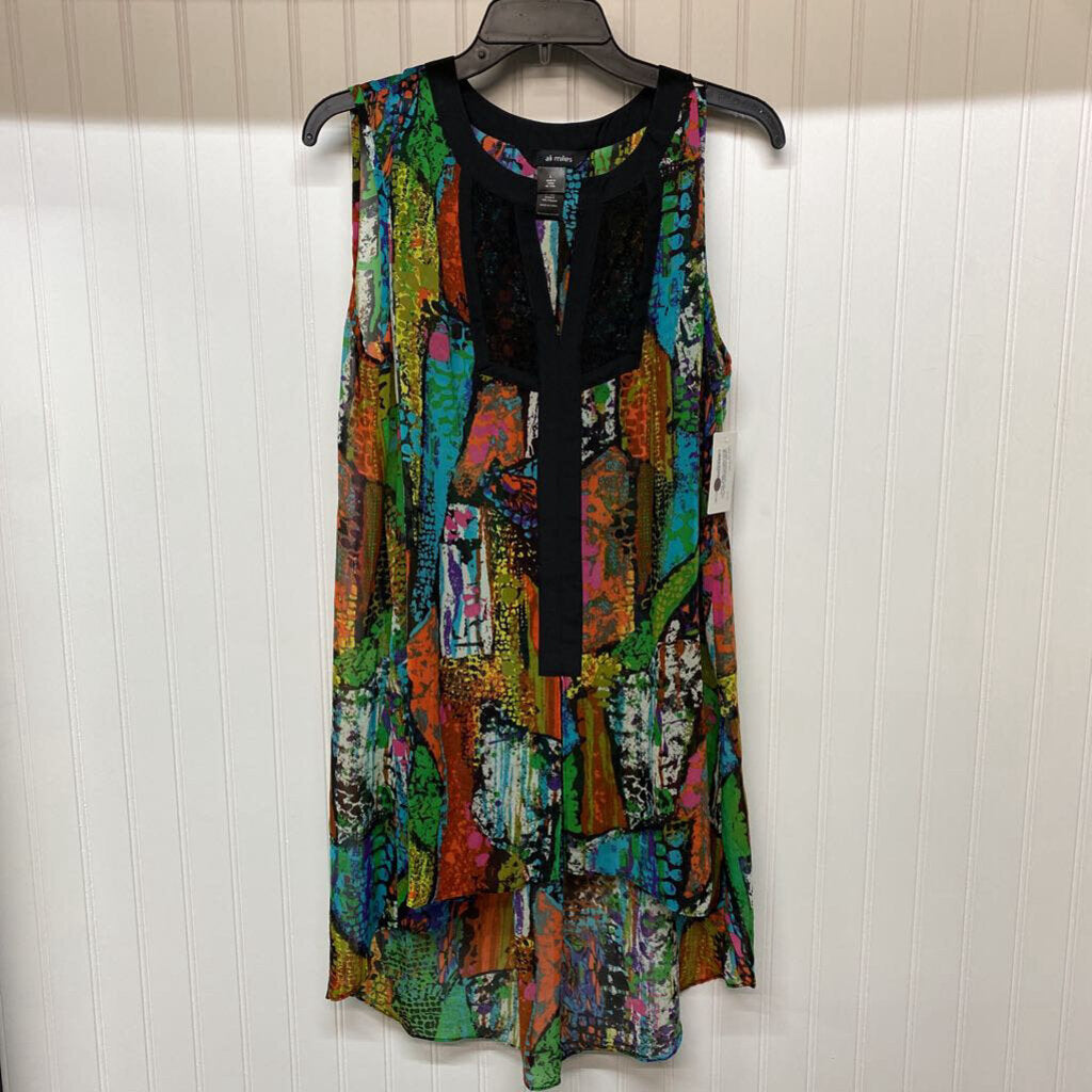 SLEEVELESS SHEER TOP
