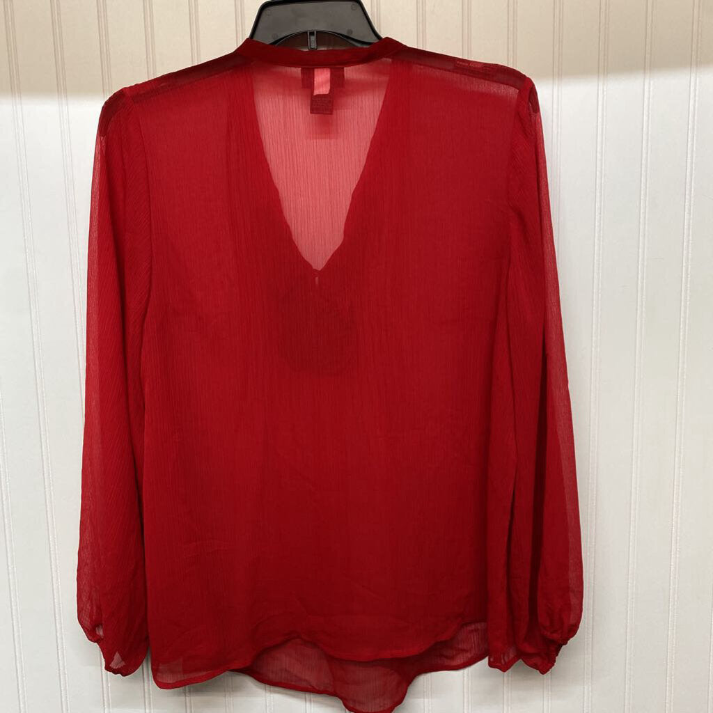 LONG SLEEVE SHEER BLOUSE