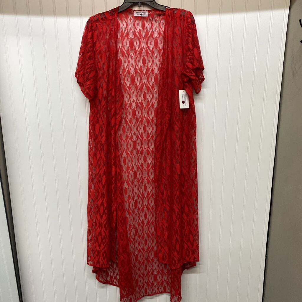 SHORT SLEEVED LACE CARDIGAN