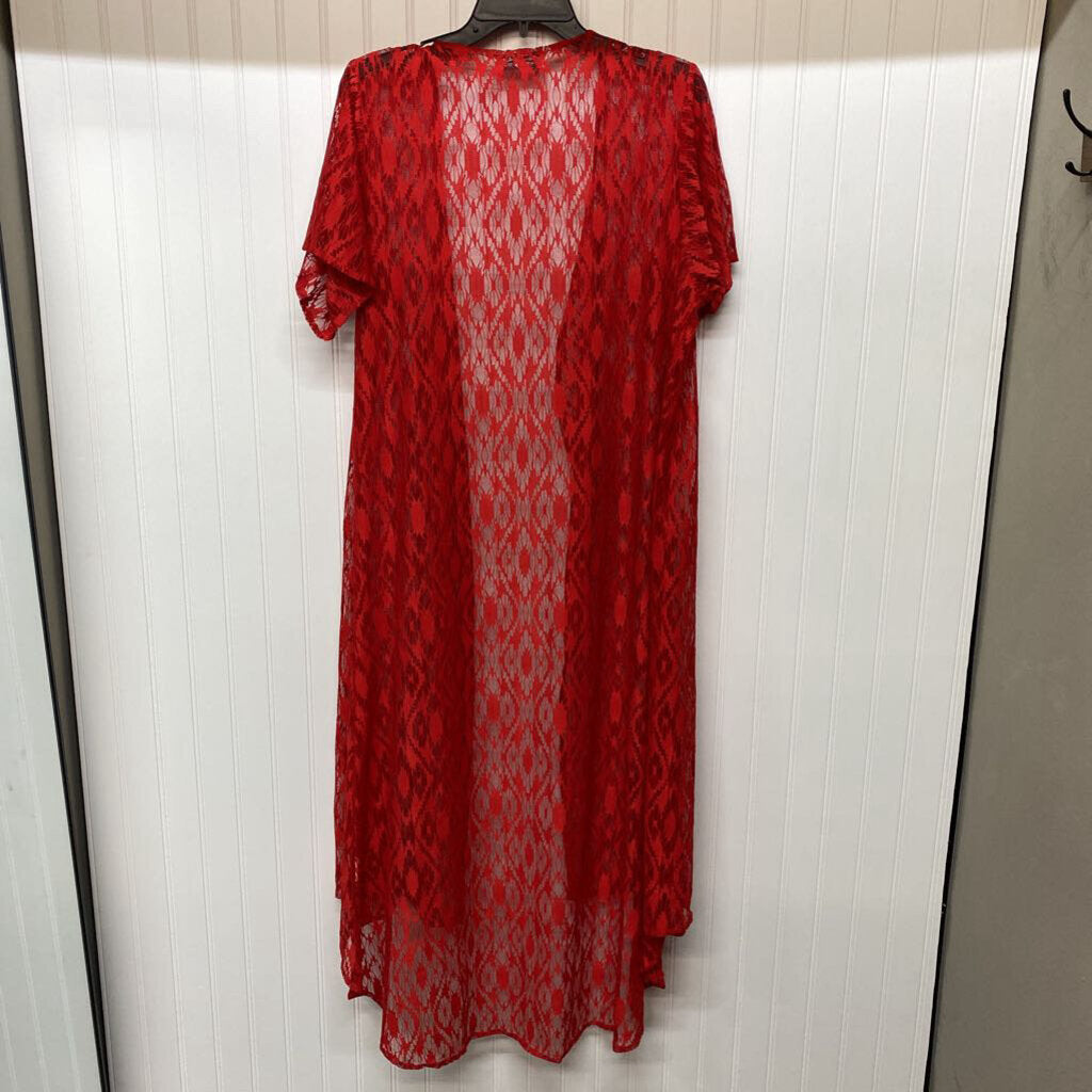 SHORT SLEEVED LACE CARDIGAN