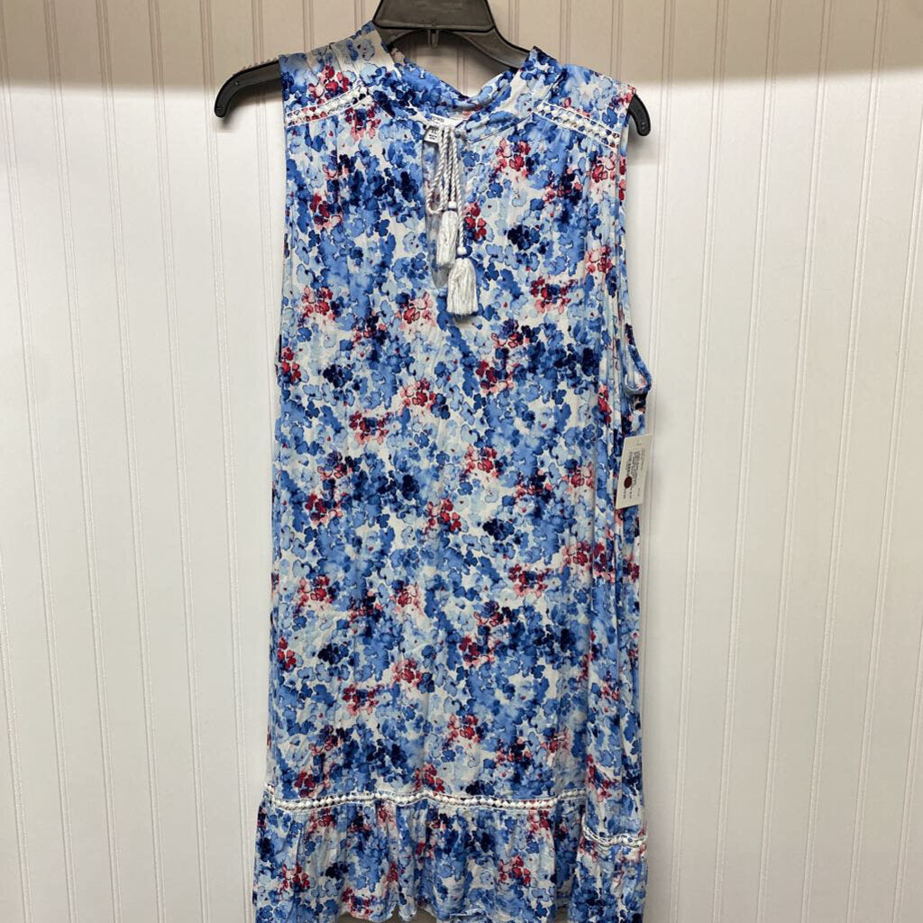 SLEEVLESS FLORAL DRESS