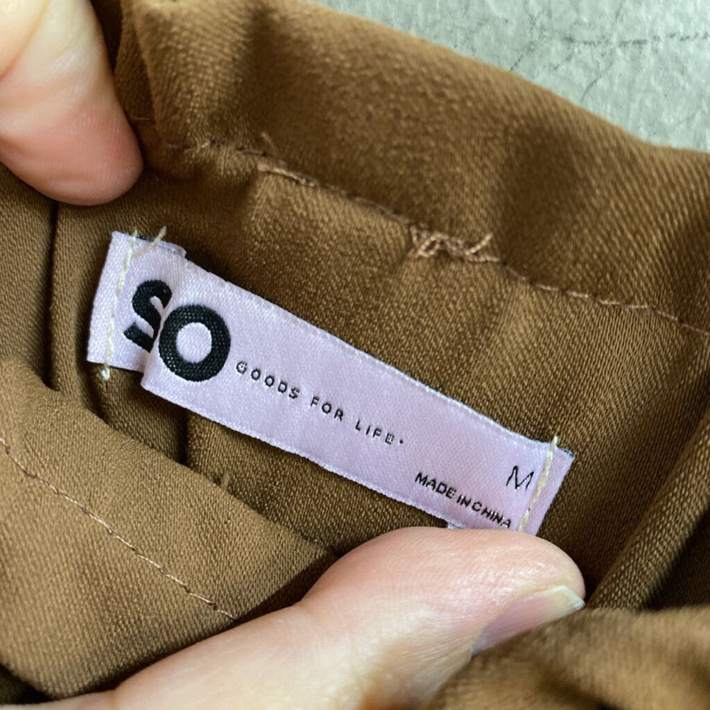 ELASTIC TIE WAIST PANTS