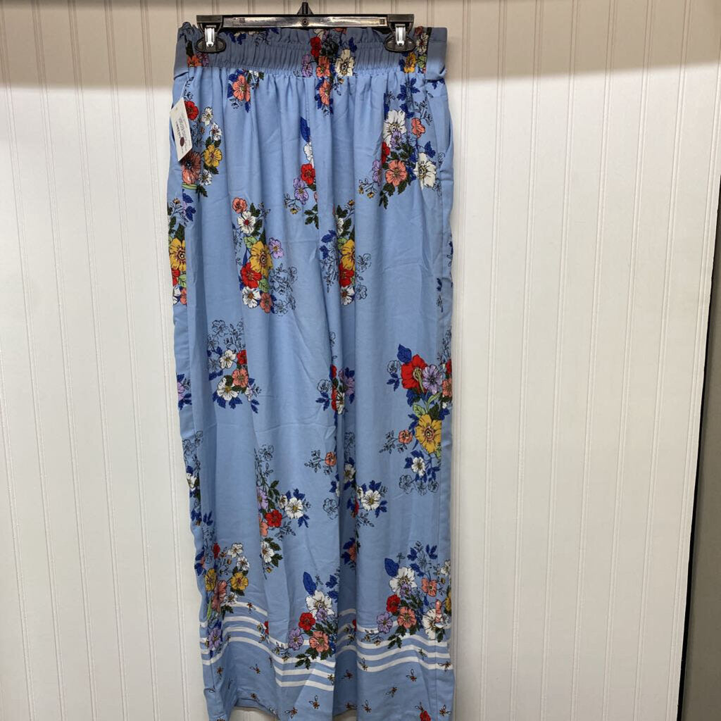FLORAL PLAZO PANTS