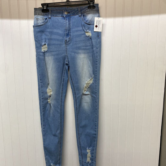 LADIES DISTRESSED JEANS