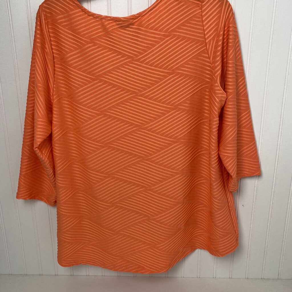 LONG SLEEVED V NECK TOP