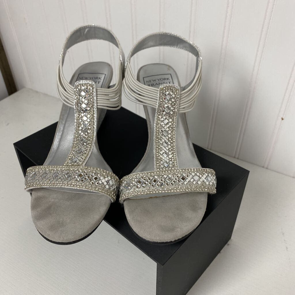 SILVER EMBELLISHED HEELS