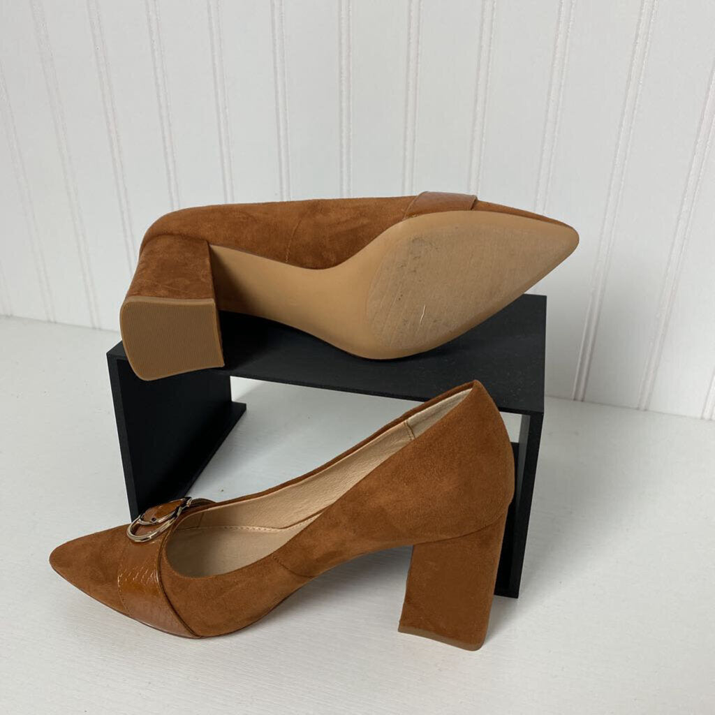 FAUX SUEDE HEELS