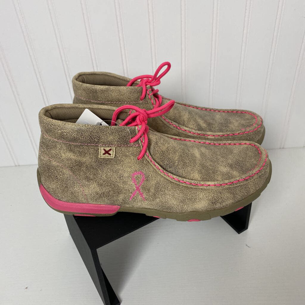 BREAST CANCER AWARENESS AKNLE BOOTS