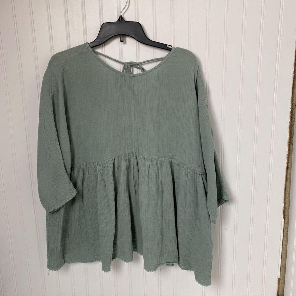 LONG SLEEVE BABYDOLL TOP