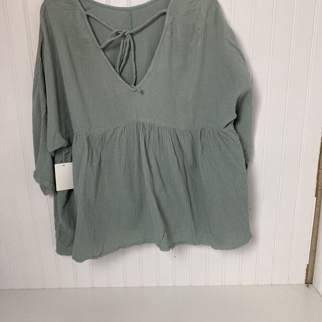 LONG SLEEVE BABYDOLL TOP