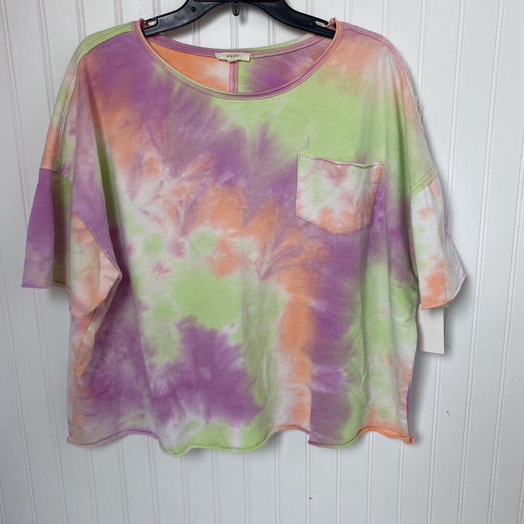 SHORT SLEEVE TYE DYE TOP