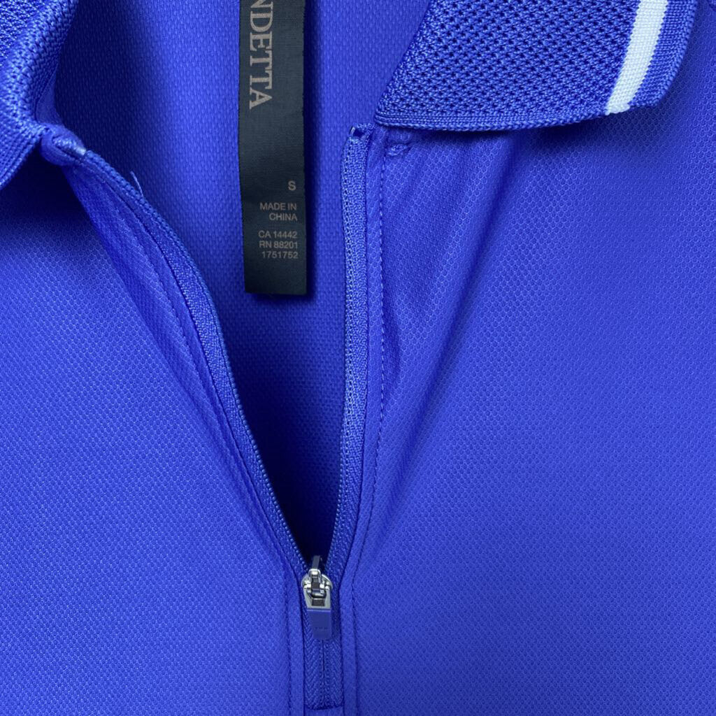 SHORT SLEEVE 1/4 ZIP TOP