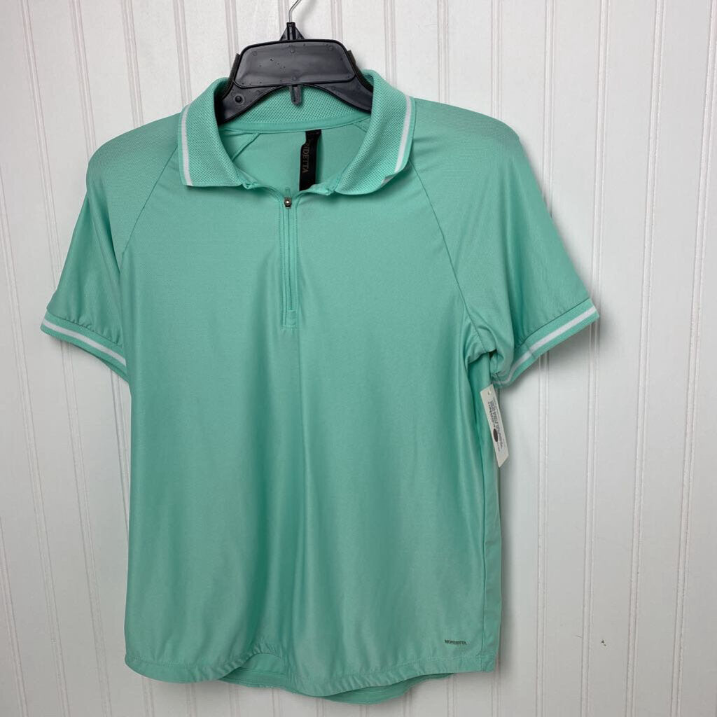 SHORT SLEEVE 1/4 ZIP TOP